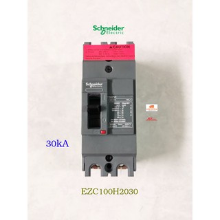 Schneider EZC100H2030 เซอร์กิตเบรกเกอร์ ชไนเดอร์ Circuit breaker Easypact 2 Pole 30kA 30A