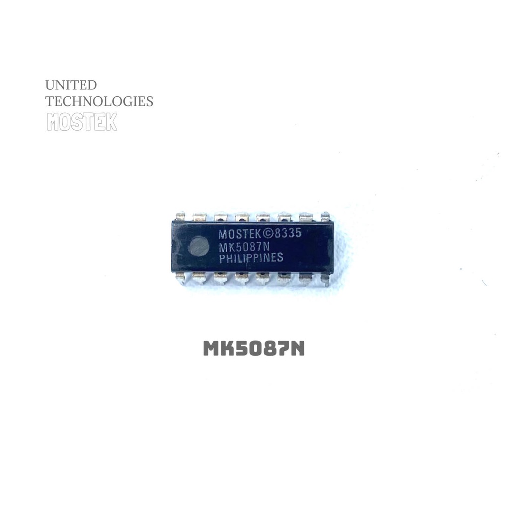 MK5087N ไอซีวงจรรวม DIP-16 MOSTEK IC DTMF Circuit (Pack 2 Pcs.)