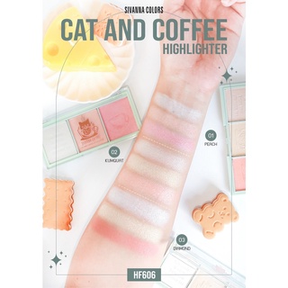 HF606 SIVANNA COLORS CAT AND COFFEE HIGHTER ซีเวนน่า คัลเลอร์ แคท แอนด์ คอฟฟี่ ไฮไลท์เตอร์