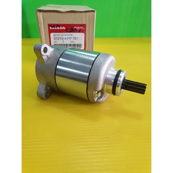 ไดสตาร์ท cbr150i(หัวฉีด) kpp t01  มอเตอร์สตาร์ท cbr150i(หัวฉีด) อย่างดีแท้ vcm