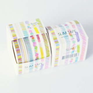 M06 6ม้วน slim masking tape