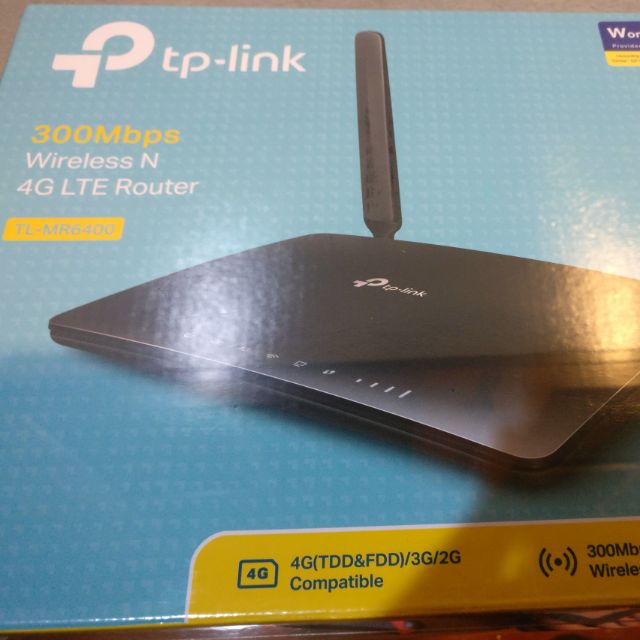 TP-link 300Mbps Wireless N 4G LTE Router (TL-MR6400) 3 Years Wa