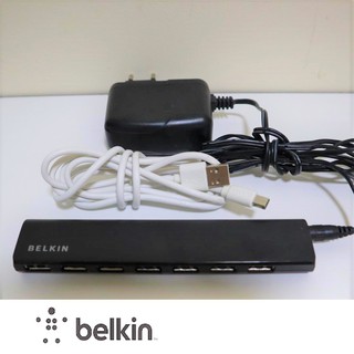 Belkin F4U041 USB 7-Port Powered Desktop Hub พร้อมอแด็ปเตอร์  ของแท้