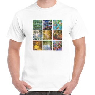 เสื้อยืดผ้าฝ้ายพิมพ์ลายขายดี เสื้อยืดลําลอง แขนสั้น พิมพ์ลาย Claude Monet Portraits แฟชั่นฤดูร้อน สําหรับผู้ชาย