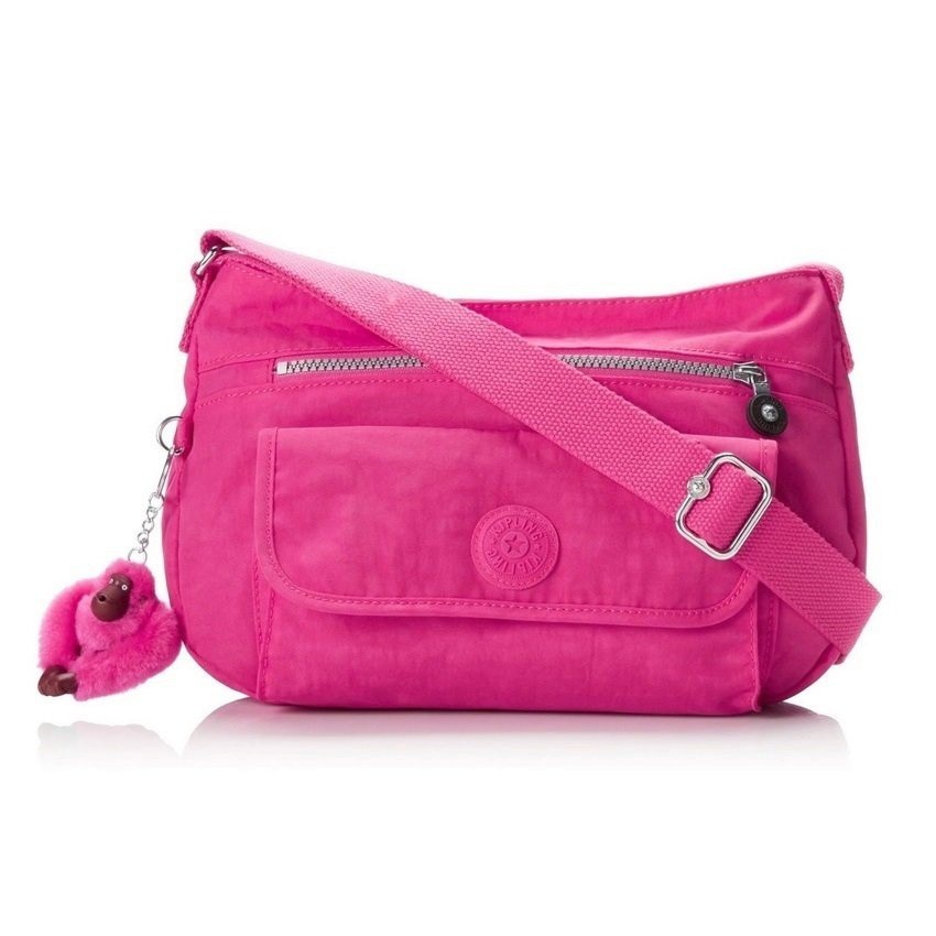 Kipling Syro Crossbody Bag - Vibrant Pink กระเป๋าสะพายข้าง รุ่นSyro สี Vibrant Pink