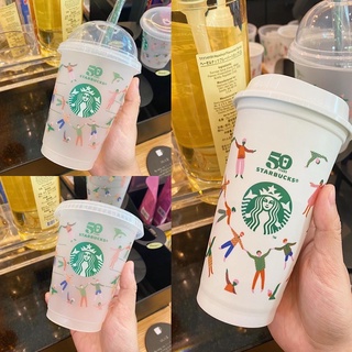 (แถมถุงผ้าฟรี) Reusable Cup 50th Anniversary☘️