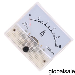 [Global] DC Analog Current Meter Panel 10A AMP Gauge Current Tester Mechanical Pointer Ammeters 85C1