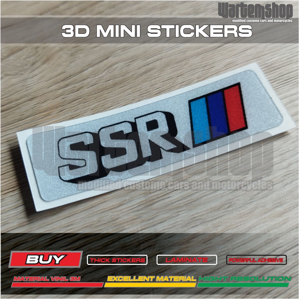 สติ๊กเกอร์ MINI 3D TUNNER SSR