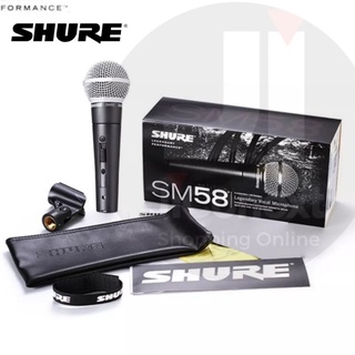 SHURE SM58-SK ไมค์สาย ไมโครโฟน ไมค์พูด ไมค์ร้อง Dynamic Microphone ไมโครโฟนใช้พูด ไมค์ร้องเพลง, ร้องประสานเสียง