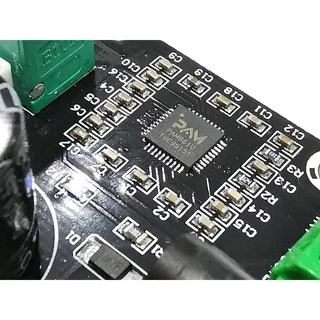 บอร์ดเครื่องขยายเสียง 2Ch. 15+15W chip PAM8610 Supply 12Volt DC 3A.
