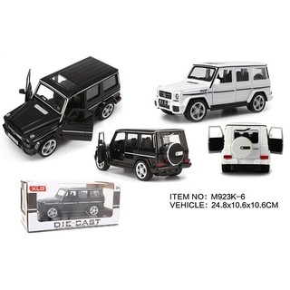 โมเดลรถยนต์ รถจี๊บ  G63  CAR MODEL  ทำจากเหล็ก สัดส่วน 1:24 ประตู ฝากระโปรง เปิดปิดได้เหมือนจริง สีดำ