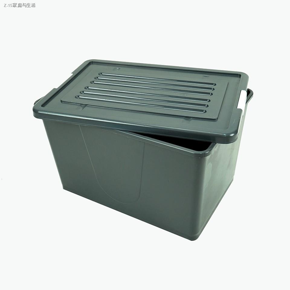 №﹊◈กล่องพลาสติกมีล้อ ลังพลาสติก ขนาด 100 ลิตร AG1094