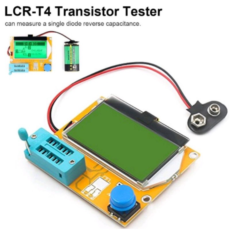เครื่องวัดอุปกรณ์อิเล็กทรอนิกส์ LCR-T4 Transistor Tester Diode