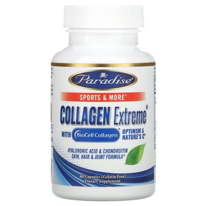 Paradise Herbs, Collagen Extreme with BioCell Collagen, 60 Capsules