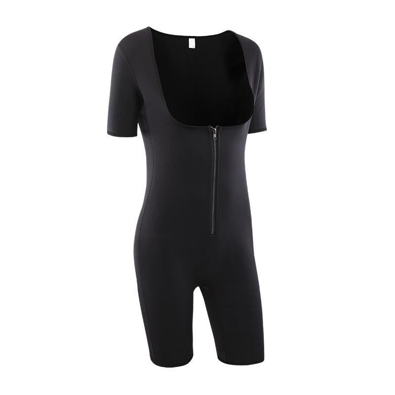 ผู้หญิง ชุดกระชับสัดส่วน บอดี้สูท ครูฝึกเอว Full Body Shaper Sauna Sweat Suit Hot Slimming Vest Bodysuit