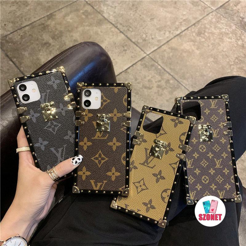 สแควร์ตรงขอบขอบหรูหราแนวโน้มหนัง Anti-Drop iPhone สําหรับ iPhone 17 16 15 14 13 12 11 Pro Max XS XR X 8 7 PLUS SE 2020 15 PLUS เคสโทรศัพท์ฝาครอบ