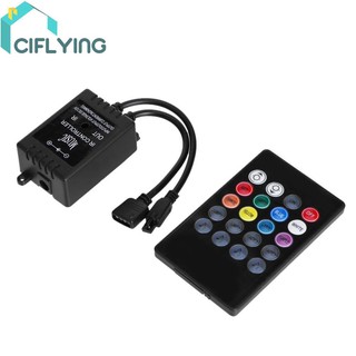 ciflying 20 Keys Music IR Controller Sound Sensor Remote Control for RGB LED Strip