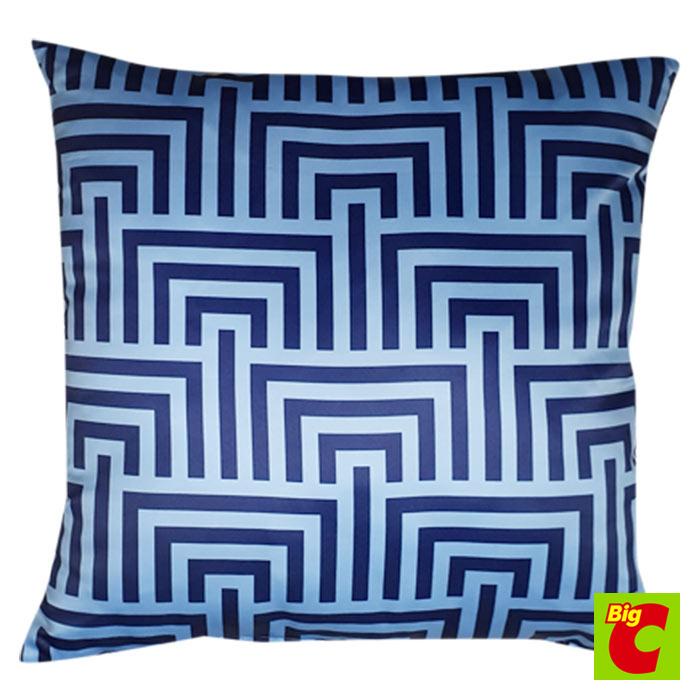 เบสิโค สีน้ำเงินBESICO หมอนอิง 18ผ้าซาติน ขนาดx 18นิ้ว CushionSatin Size18 x18 inches Blue