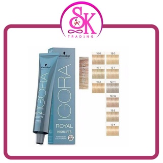 Schwarzkopf Professional IGORAA ROYAL Fashion lights ชวาร์สคอฟ โปรเฟสชั่นเเนล อีโกร่า รอเเยล แฟชั่นไลท์เพอร์มาเนนท์