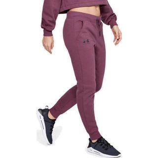 กางเกงขายาว UNDER ARMOUR WOMEN LIFESTYLE RIVAL FLEECE SPORTSTYLE GRAPHIC PANT PURPLE กางเกงขายาว UA สินค้าแท้ 100%