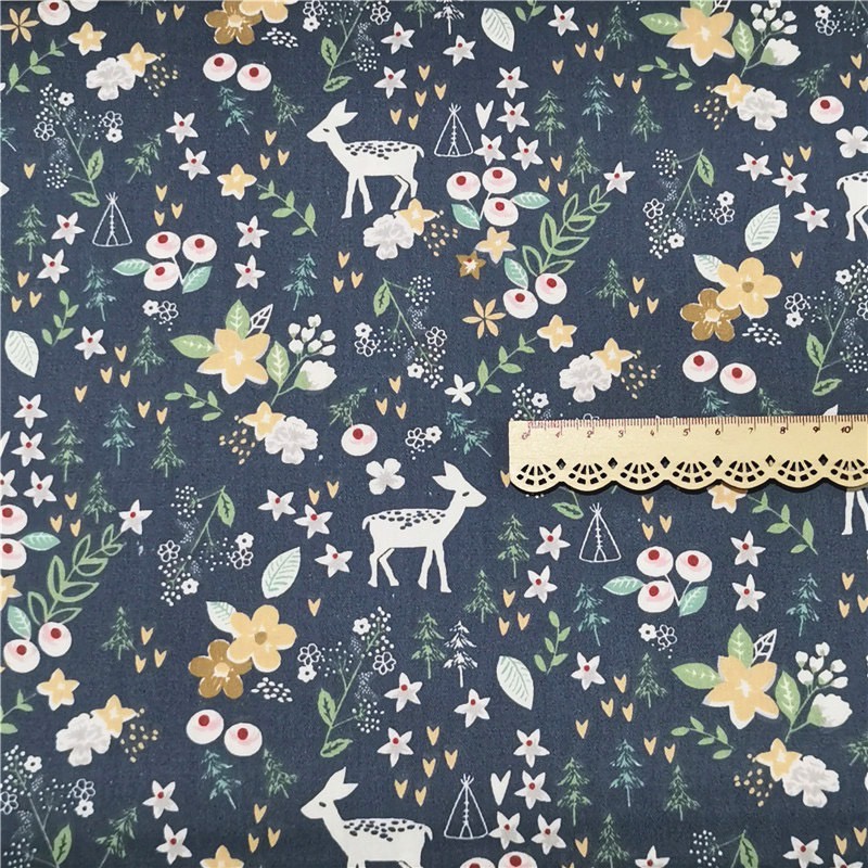 ผ้าคอตตอน 100% ทอทวิล หน้ากว้าง1.6 เมตร ผ้าเมตร พิมพ์ลายดอกไม้ ผ้าลายการ์ตูน