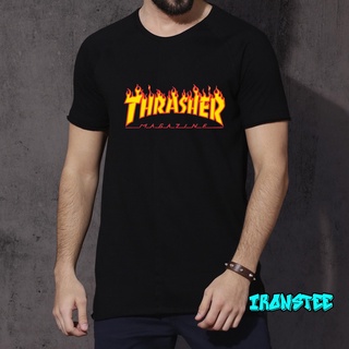 Tee เสื้อแฟชั่นผญ sexy - เสื้อยืด Thrasher สําหรับผู้ชาย Gildan Premium Cotton 76000 (ปรับแต่งเอง)