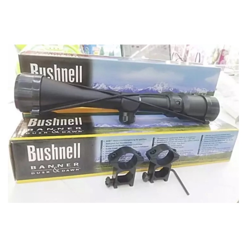 Bushnellกล้องเล้าเป้า ระยะไกลรุ่ง 9 เท่า 3-9x40 EG พร้อมไฟ LED เล้าเป้าพร้อมขายืดราง 20 มม.