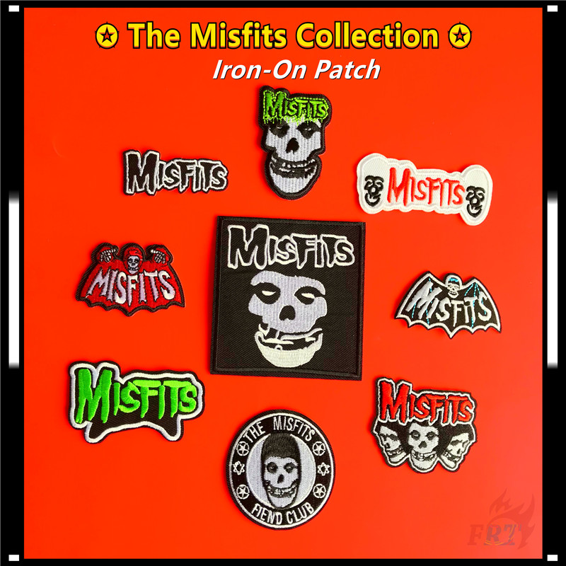 Rock Band : The Misfits - Fan แผ่นแพทช์ปักลายหัวกะโหลกสําหรับตกแต่งเสื้อผ้า 1 ชิ้น