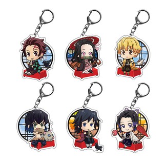 พวงกุญแจ ดาบพิฆาตอสูร Demon Slayer Kimetsu no Yaiba keychain ทันจิโร่ เนสึโกะ เซนนิตซิ อิโนะซึเกะ 🇨🇳