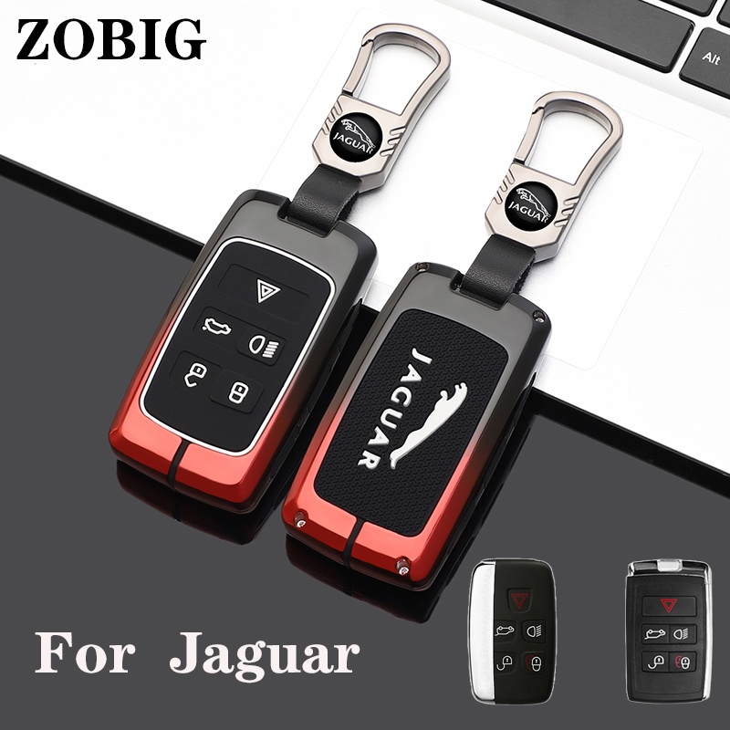 Zobig เคสกุญแจรีโมตรถยนต์ โลหะผสมสังกะสี สําหรับ Jaguar Key Fob Jaguar XE XJ XJL XF C-X16