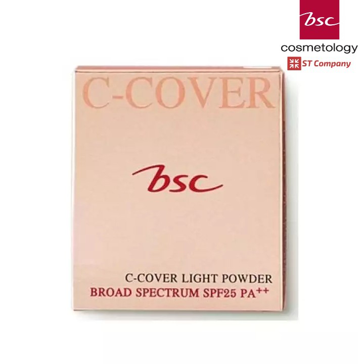🔥 Refill 🔥  BSC C - COVER LIGHT POWDER SPF25 PA+++ 10g รีฟิล บีเอสซี ซี คอฟเวอร์ แป้ง พัฟ C1 C2 P1 Y