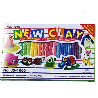 New Clay ดินน้ำมันชนิดแท่งกลม 24 สี ขนาด 1000 กรัม