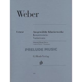 (โค้ดINCSM2Lลด70฿) Weber Selected Piano Works (Concert Pieces, Variations) HN414