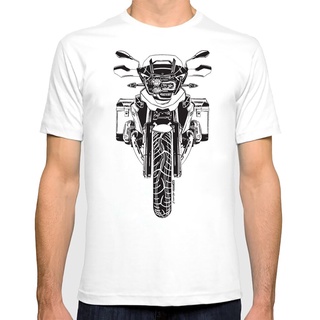 คอตต้อนคอกลมเสื้อยืด พิมพ์ลายรถจักรยานยนต์ Moto 1250GS สไตล์ฮิปสเตอร์ แฟชั่นฤดูร้อน สําหรับผู้ชายS-5XL