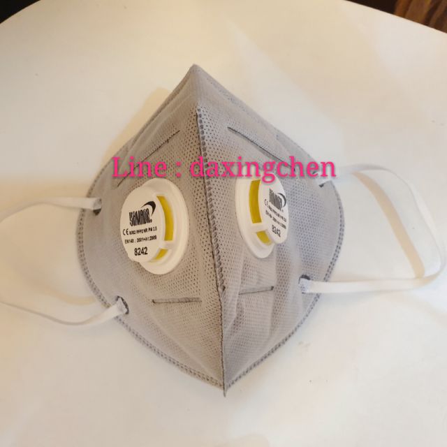 หน้ากาก N95 pm2.5 รุ่น 2 วาล์ว คาร์บอน หายใจสะดวก