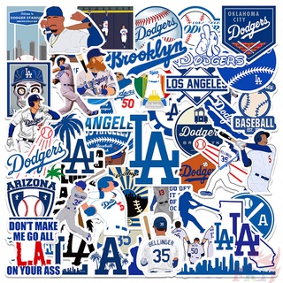 ❉ Los Angeles Dodgers Series 02 - Major League Baseball MLB Team สติ๊กเกอร์ ❉ 50Pcs/Set DIY Fashion Luggage Laptop Skateboard Decals Doodle สติ๊กเกอร์