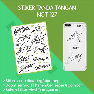 สติกเกอร์ ลายเซ็น NCT 127 TTD KPOP NCT 127