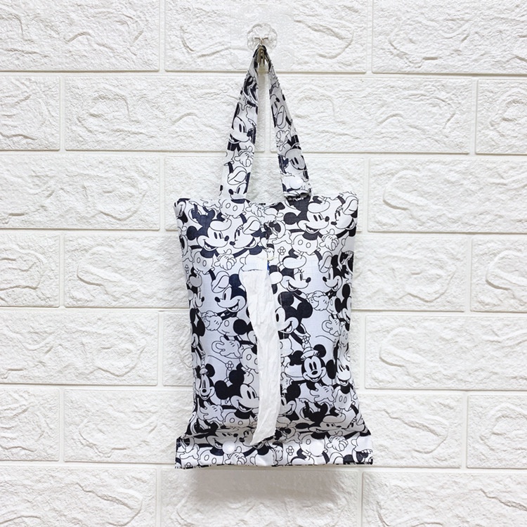 กระเป๋าใส่ทิชชู่ กันน้ำ กันฝุ่น แบบพกพา สําหรับแขวนหลังเบาะรถยนต์ - รูปที่ 3