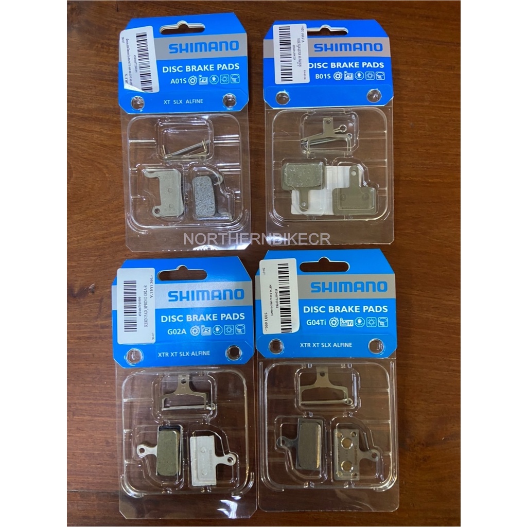 ผ้าเบรค ดิสเบรค จักรยานเสือภูเขา SHIMANO A01S / B02A / G02A / G04TI