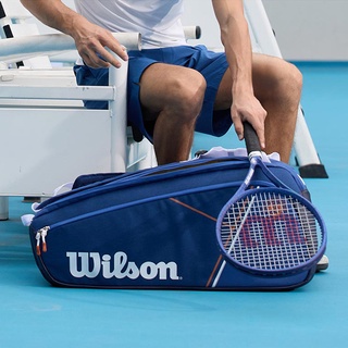 Wilson Super Tour Roland Garros กระเป๋าเทนนิส แบบเปิด สไตล์ฝรั่งเศส 9 แพ็ค