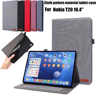 Case for Nokia T20 10 4 2021 Tablet Case Cowboy folio Flip Stand Soft TPU Back Cover for Funda Nokia T20 tablet 10.4" 2021 Case