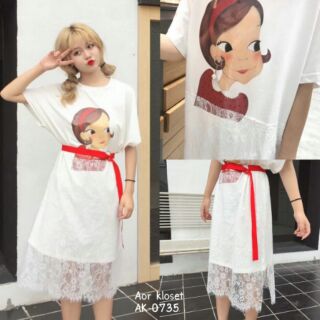 AK-0735 made in korea maid dress