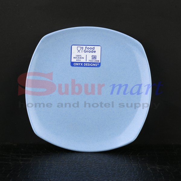 จานเมลามีนทรงสี่เหลี่ยม Onyx 8.25" - 1415