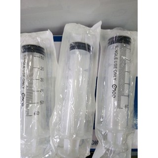 (1ชิ้น)กระบอกฉีดยาแบบไม่มีเข็ม50ml disposable​ syringe​ 50ml.without needle