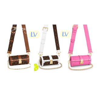 💯 ของแท้ LOUIS VUITTON/LV Papillon Trunk Chain Shoulder Crossbody Bag