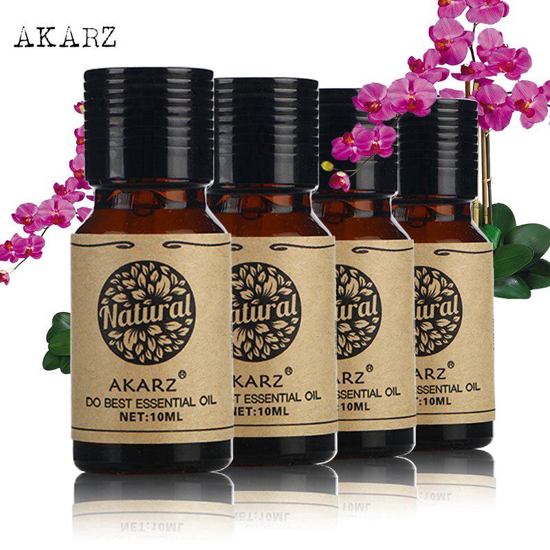 AKARZ Jasmine Peppermint Lavender Eucalyptus Essential Oil sets จัสมิน  เปปเปอร์มินท์  ลาเวนเดอร์  ยูคาลิปตัส  10ml*4