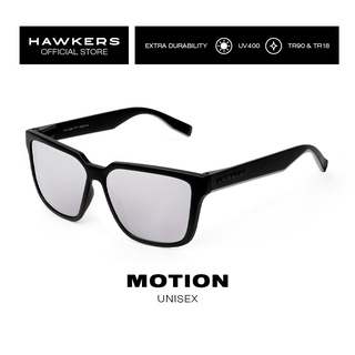 HAWKERS Carbon Black Chrome MOTION Sunglasses for Men and Women, unisex. UV400 Protection. Official product designed in Spain MOT1804AF