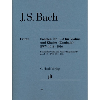 BACH Violin Sonatas no. 1-3 BWV 1014-1016 (HN198)