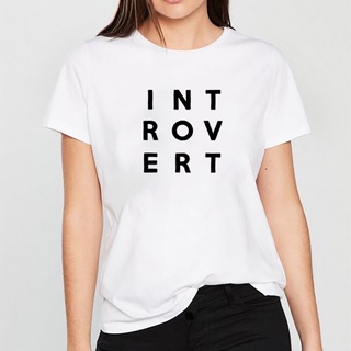 Introvert เสื้อยืด แขนสั้น สําหรับผู้หญิง