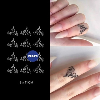 【Mars Tattoo】ใหม่ สติกเกอร์รอยสักชั่วคราว กึ่งถาวร 2 สัปดาห์ ขนาดเล็ก ติดทนนาน X086